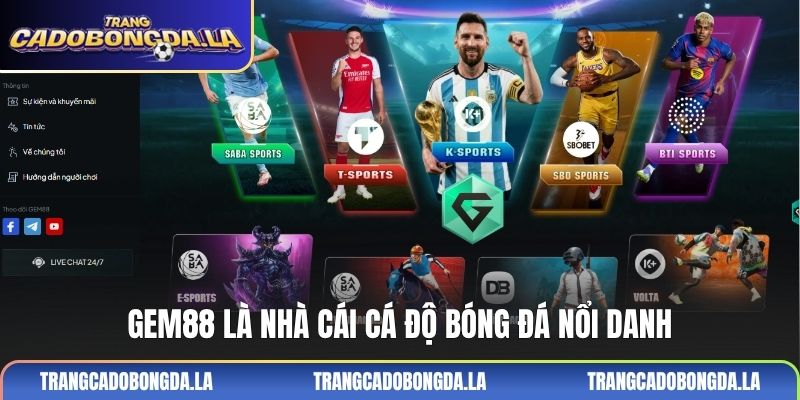 GEM88 là nhà cái cá độ bóng đá nổi danh