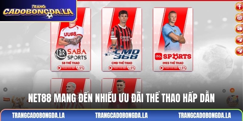 NET88 mang đến nhiều ưu đãi thể thao hấp dẫn