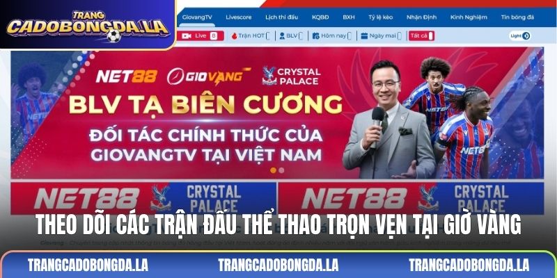 Theo dõi các trận đấu thể thao trọn vẹn tại Giờ Vàng